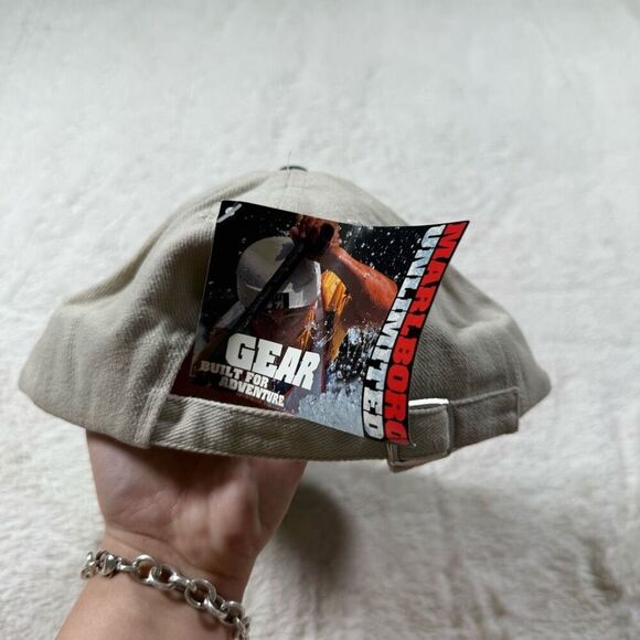 New Vintage 90s Marlboro Unlimited Ride It Run It Climb It Strapback Hat - Picture 3 of 5